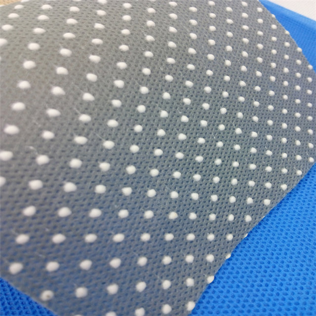 防滑PP与PVC点100％聚丙烯纺粘防滑无纺布