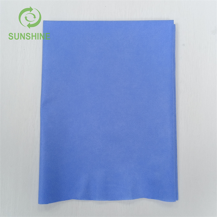 热卖 35-45gsm 白色\/蓝色 SMS SMMS 医用纺粘无纺布布便宜的价格