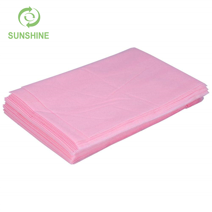 高品质医用粉色一次性 100% Pp 纺粘无纺布床单卷