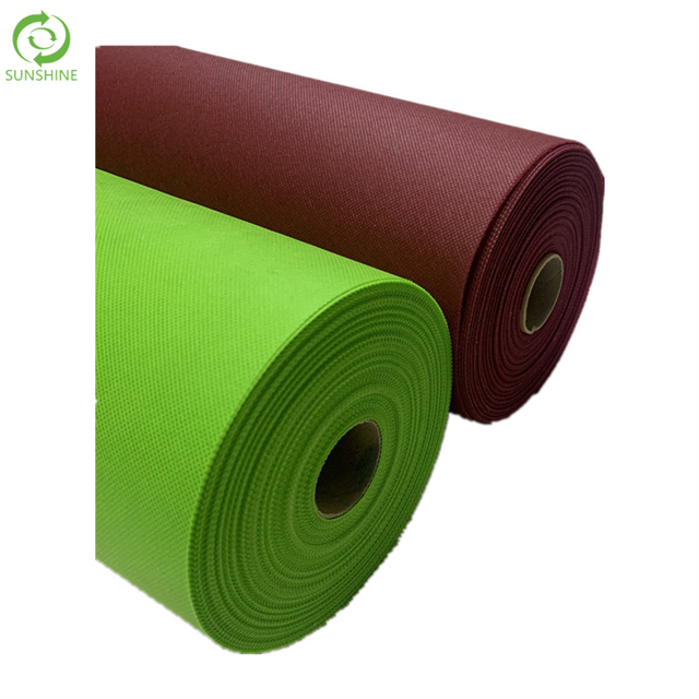 100% 聚丙烯 10-200gsm 纺粘无纺布卷价格在中国工厂的最佳质量颜色