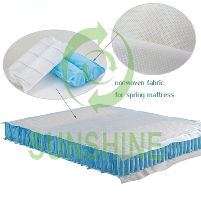 pp纺粘无纺布卷用于弹簧口袋，床垫，沙发