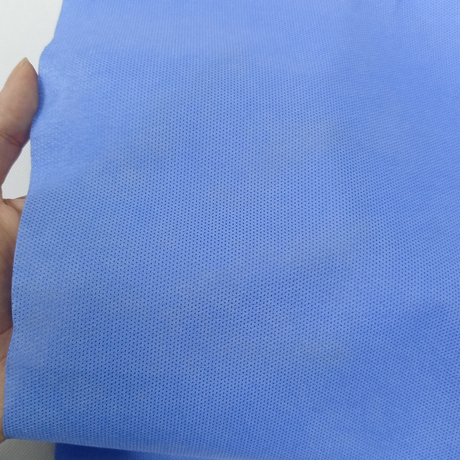 用于防护服的 100% 聚丙烯蓝色 SMS 纺粘无纺布