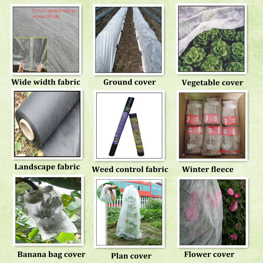 农业3％UV非织造盖100％PP纺粘无纺布辊